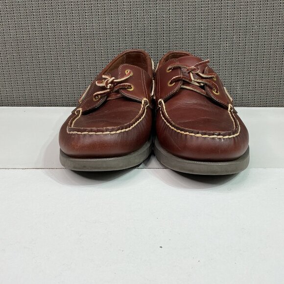 Rockport Mens Leather Brown Boat Shoes Size 12M - Picture 3 of 8